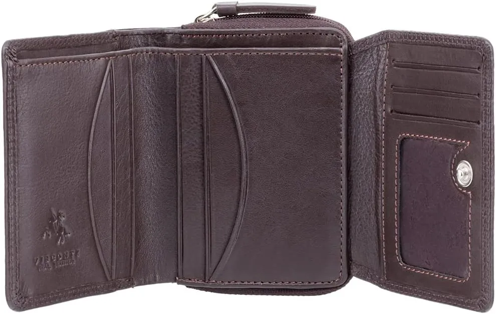 Visconti Heritage -30 Soft Leather Trifold Wallet (Brown)
