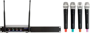 VocoPro Four Channel UHF Wireless Mic System with Handheld Mics