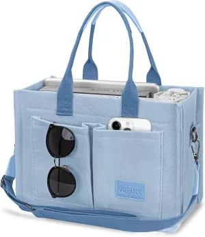 VOFANK Canvas Tote Bag for Women with Pockets Large Crossbody Bag Satchel Bag Handbag Everything Everyday Bag for Work Daily