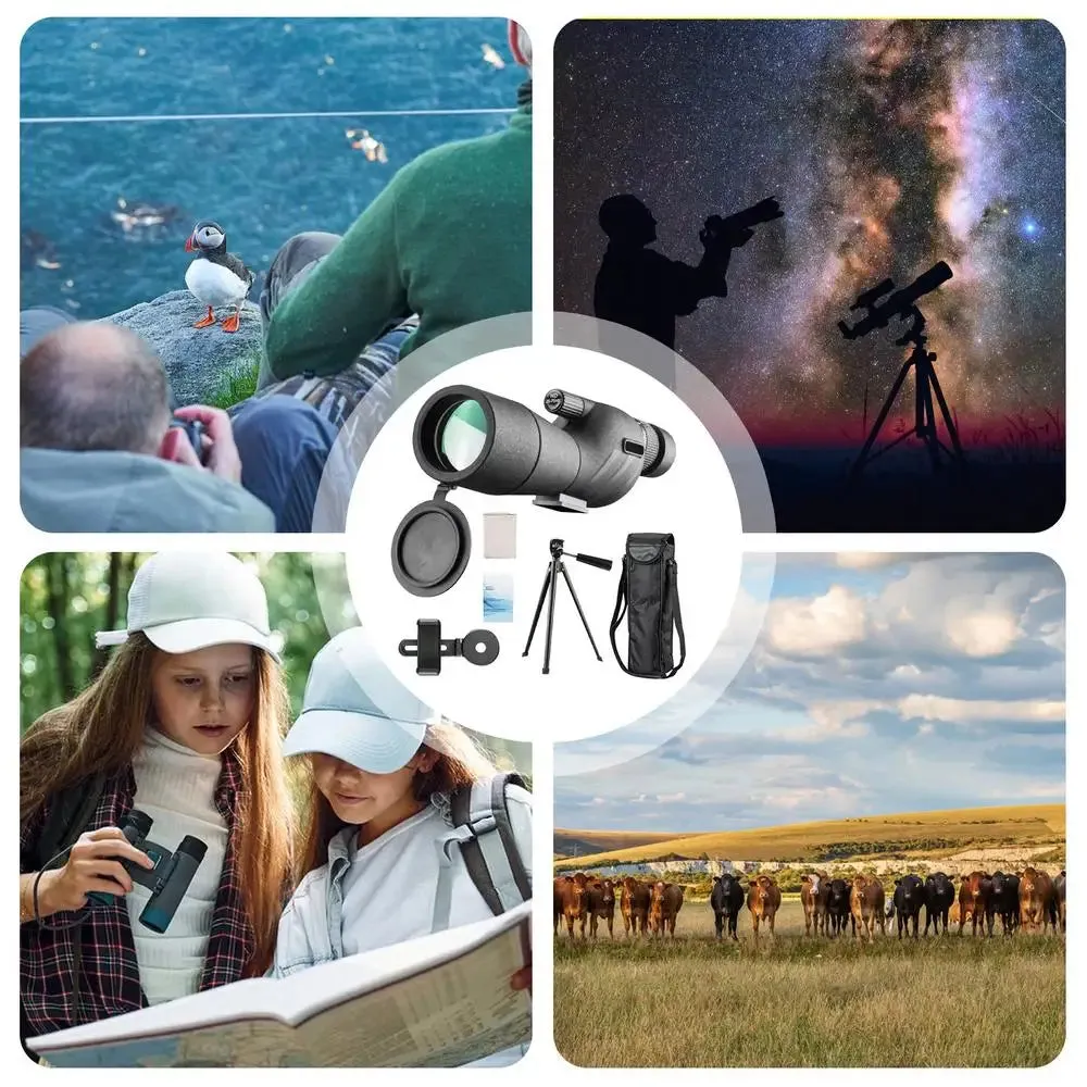 Vortex Monocular 25-75x60 Lightweight Compact Zoom Telescope – Shockproof & Fogproof Handheld Pocket Telescope