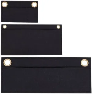 WADORN 3 Sizes Felt Purse Organizer Insert for Pochette Wallet, Envelope Bag Insert Organizer Flip Wallet Liner Purse Conversion Accessories for Women Clutch UPTOWN Pochette (NO Chain), Black