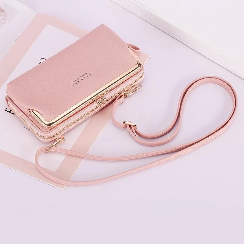 Wallet Phone Timely Lock Large Purse| Crossbody Multifunctional kiss Kiss Kiss-lock lock Cell lock handbag Kiss | Capacity Bag Clutch Wide range | Phone