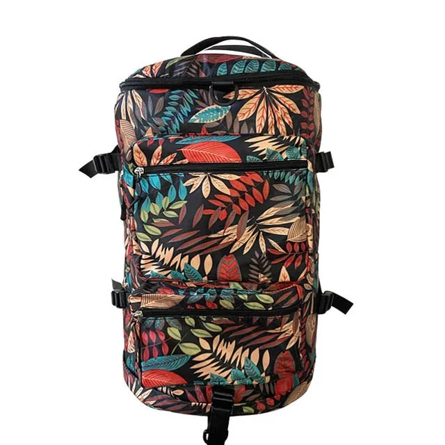 Waterproof Fitness Sports Backpack Men Women Outdoor Gym Shoulder Multifunctional Yoga Large Capacity Shoes Bags Dry Wet Duffle| |