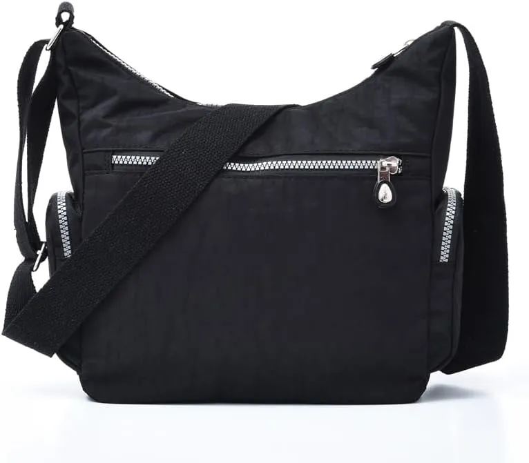 Waterproof Nylon Crossbody Bag for Women Large Capacity Shoulder Bag Travel Purses and Handbag