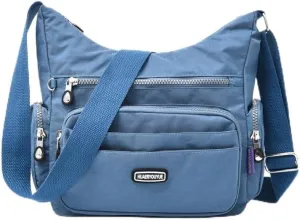 Waterproof Nylon Crossbody Bag for Women Large Capacity Shoulder Bag Travel Purses and Handbag