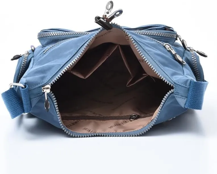 Waterproof Nylon Crossbody Bag for Women Large Capacity Shoulder Bag Travel Purses and Handbag