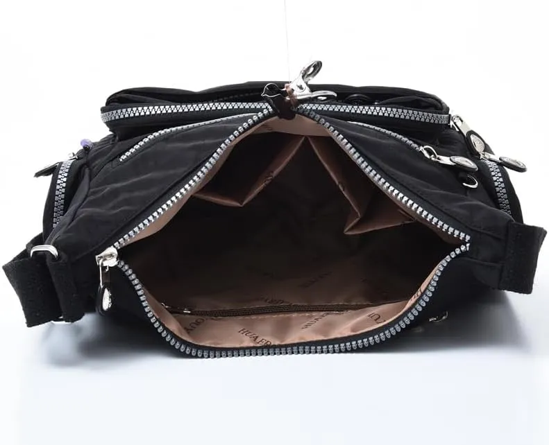 Waterproof Nylon Crossbody Bag for Women Large Capacity Shoulder Bag Travel Purses and Handbag