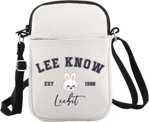 WCGXKO Korean Pop Gift Korean Group Merch Boys Group Est 1999 Dwaekki Crossbody Bag for Pop Music Lover