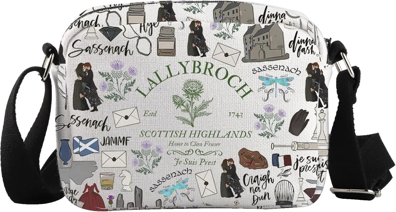 WCGXKO TV Drama Themed Crossbody Bag Kainan & Freya Fans Gift Scotland Gifts Dragonfly Fans Gift