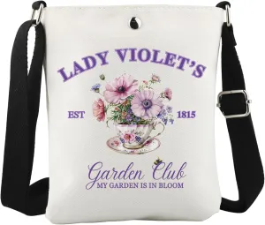 WCGXKO TV Show Inspired Crossbody Bag for Fans Lady Violet Feminist Gift Crawley Lover Gift