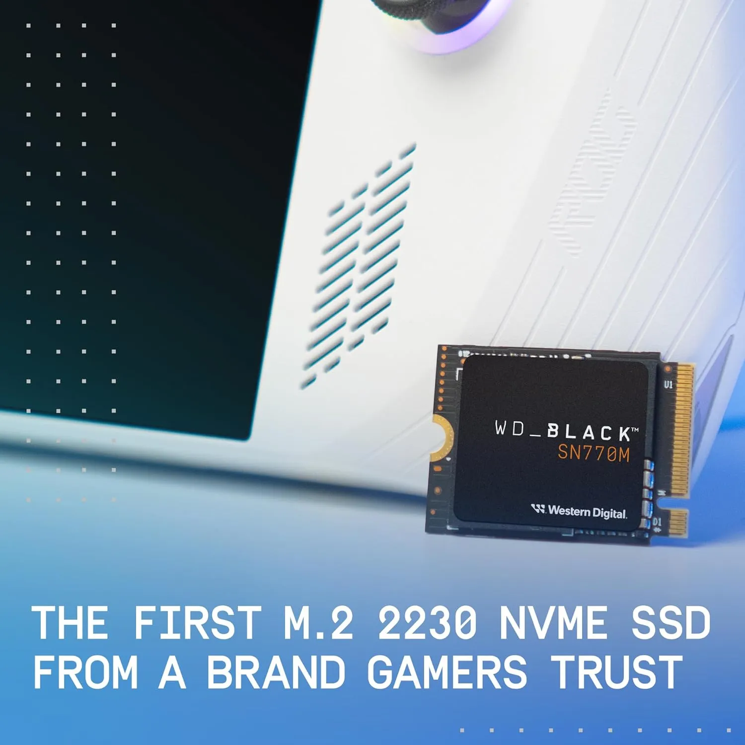 WD_BLACK 500GB SN770M M.2 2230 NVMe SSD for Handheld Gaming Devices, Speeds up to 5,150MB/s, TLC 3D NAND, Great for Steam Deck and Microsoft Surface - WDBDNH5000ABK-WRSN