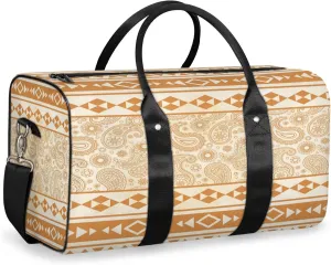 Western Aztec Travel Duffle Bag for Women Men, Carry On Overnight Bag, Weekend Travel Duffel Tote Bags for Trips Sport Hospital