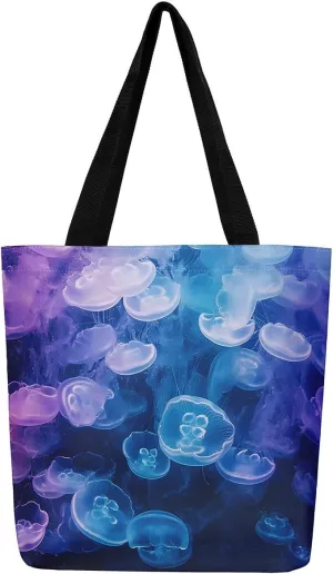 Wild Animals Canvas Tote Bag for Women,Tiger Leopard Travel Bag Zebra Giraffe Cheetah Cloth Cotton Bags