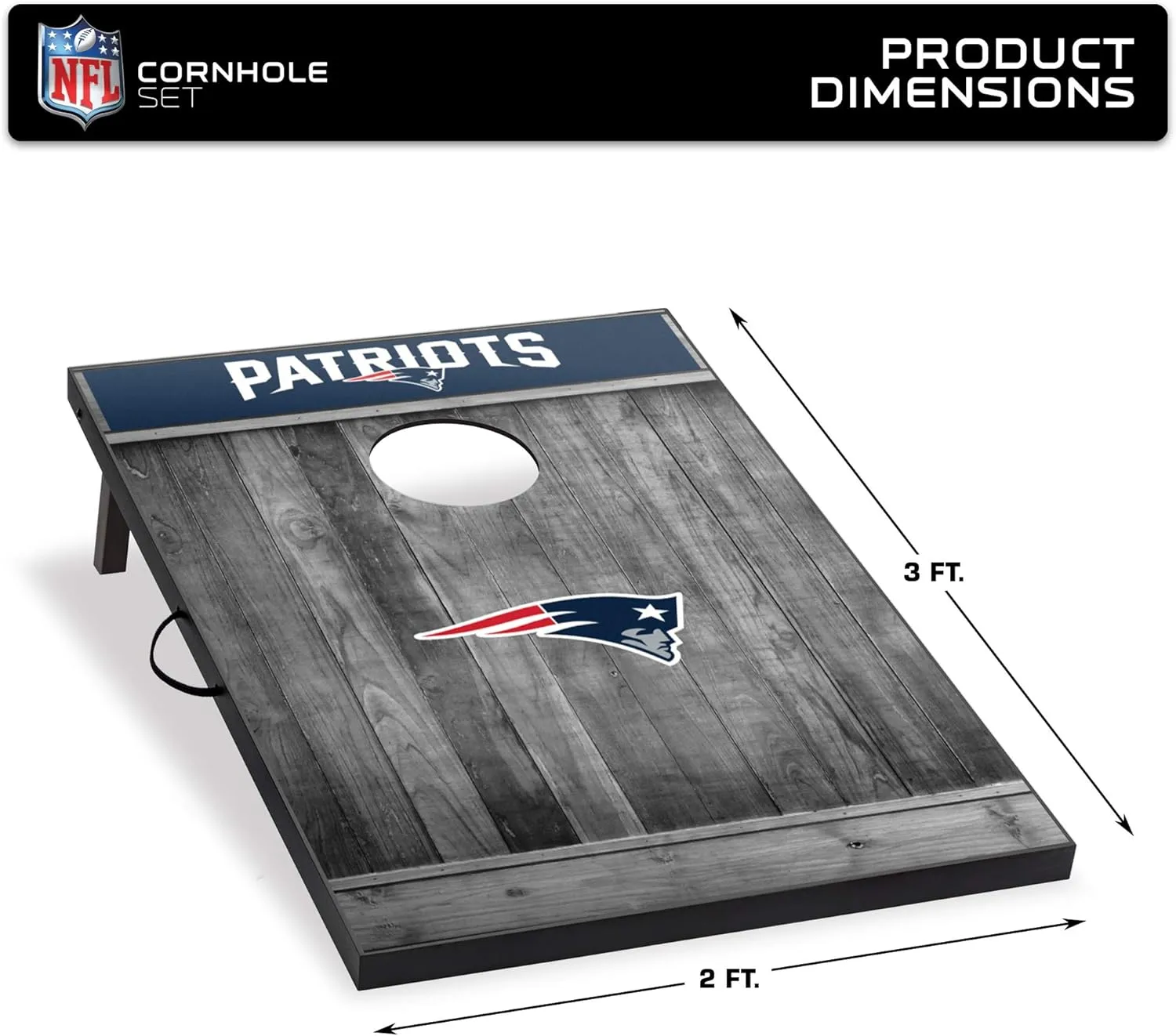 Wild Sports 2'x3' MDF Wood NFL Cornhole Set
