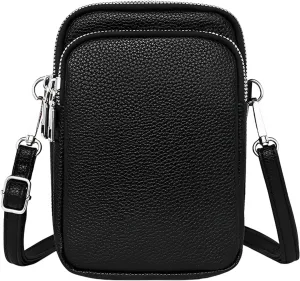 WITERY Small Crossboby Bag for Women -PU Leather Crossbody Phone Purse Lightweight Shoulder Bag Ladies Cell Phone Bag
