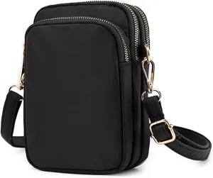 WITERY Waterproof Nylon Cute Crossbody Cell Phone Purse Smartphone Wallet Bag for Women