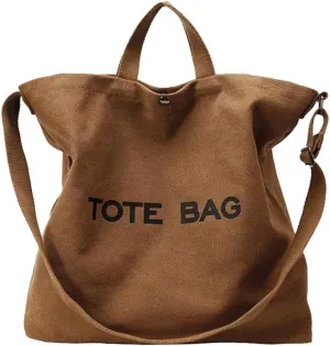 Women Canvas Tote Bag Travel Shoulder Bag Large Capacity Crossbody Top Handle Fashion Handbags
