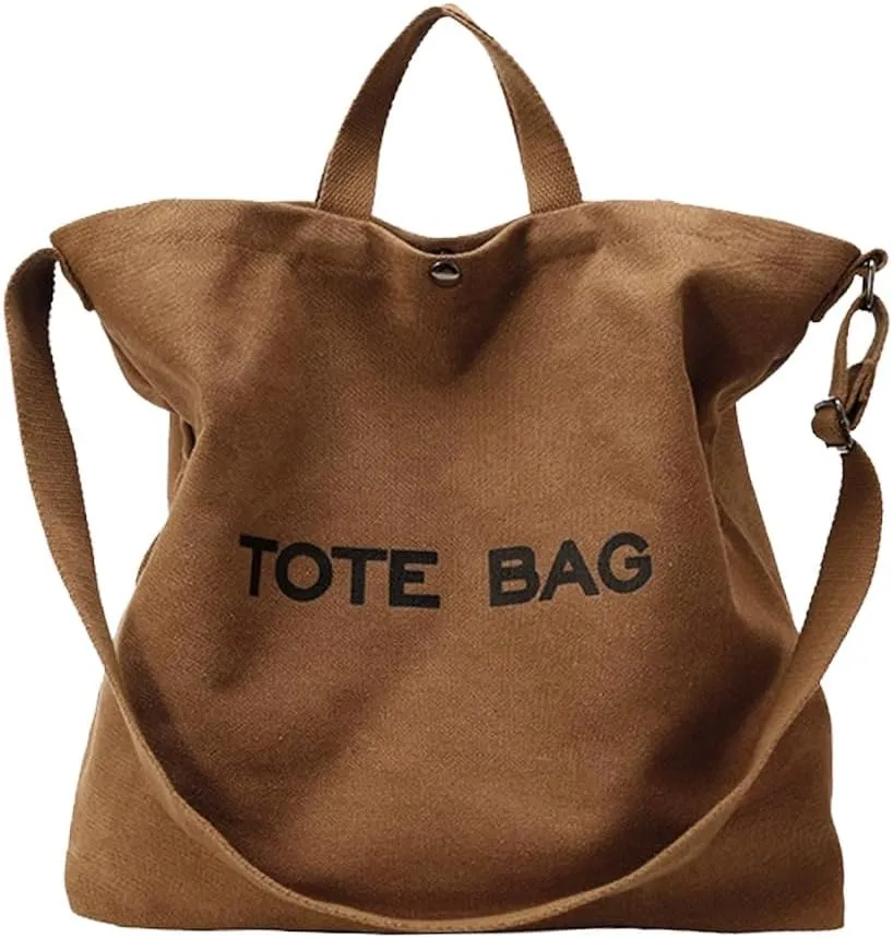 Women Canvas Tote Bag Travel Shoulder Bag Large Capacity Crossbody Top Handle Fashion Handbags