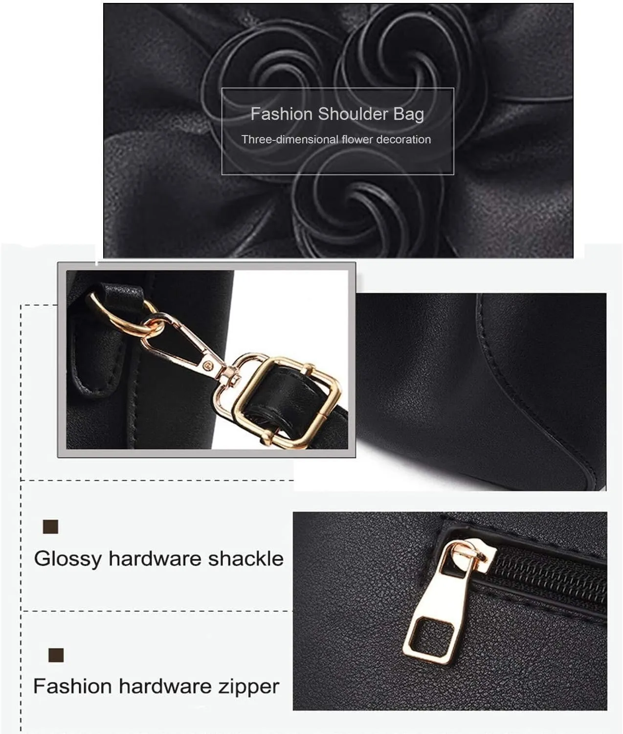 Women Crossbody Bags Top Handle Handbags Elegant PU leather Shoulder Cross-Body Bags Hobo Bags