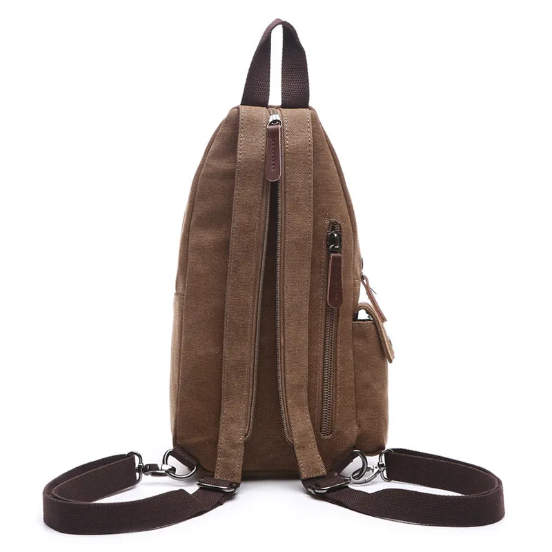 Women's & Men's & Korean Style Trendy Canvas Promotion Men's Chest Bags