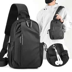 Women's & Men's & Personality Derm Fashion Leisure Design Men's Chest Bags