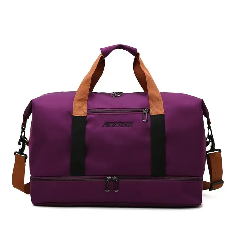 Women's & Men's Wet Separation With Shoe Compartments Portable Gym Bags