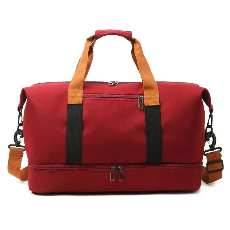 Women's & Men's Wet Separation With Shoe Compartments Portable Gym Bags