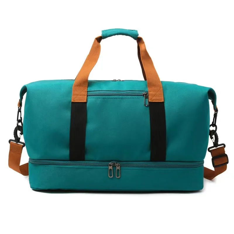 Women's & Men's Wet Separation With Shoe Compartments Portable Gym Bags