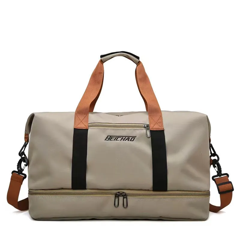 Women's & Men's Wet Separation With Shoe Compartments Portable Gym Bags