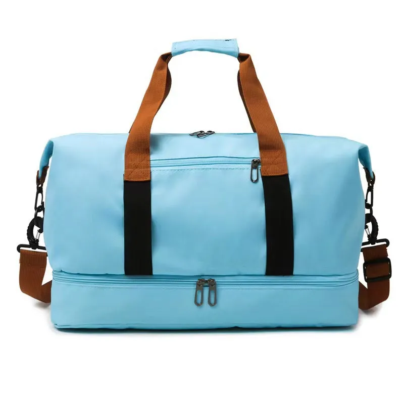 Women's & Men's Wet Separation With Shoe Compartments Portable Gym Bags