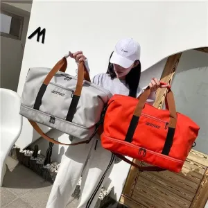 Women's & Men's Wet Separation With Shoe Compartments Portable Gym Bags