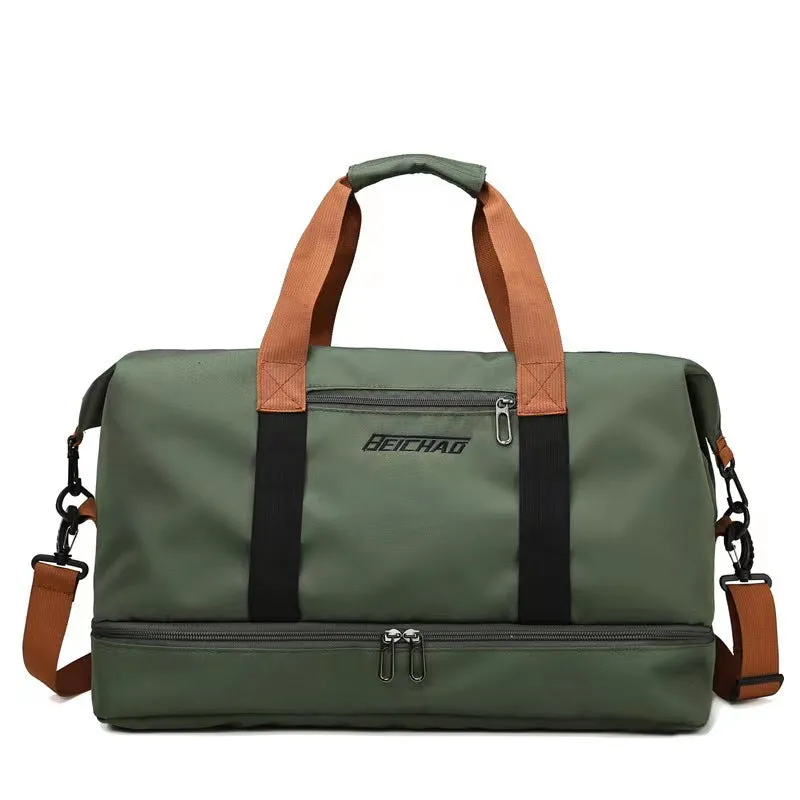 Women's & Men's Wet Separation With Shoe Compartments Portable Gym Bags
