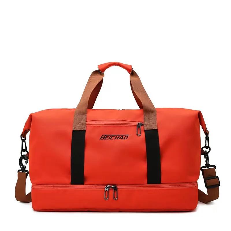 Women's & Men's Wet Separation With Shoe Compartments Portable Gym Bags
