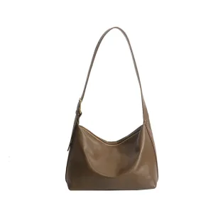 Women's Capacity Totes High-grade Pure Color Wide Crossbody Bags