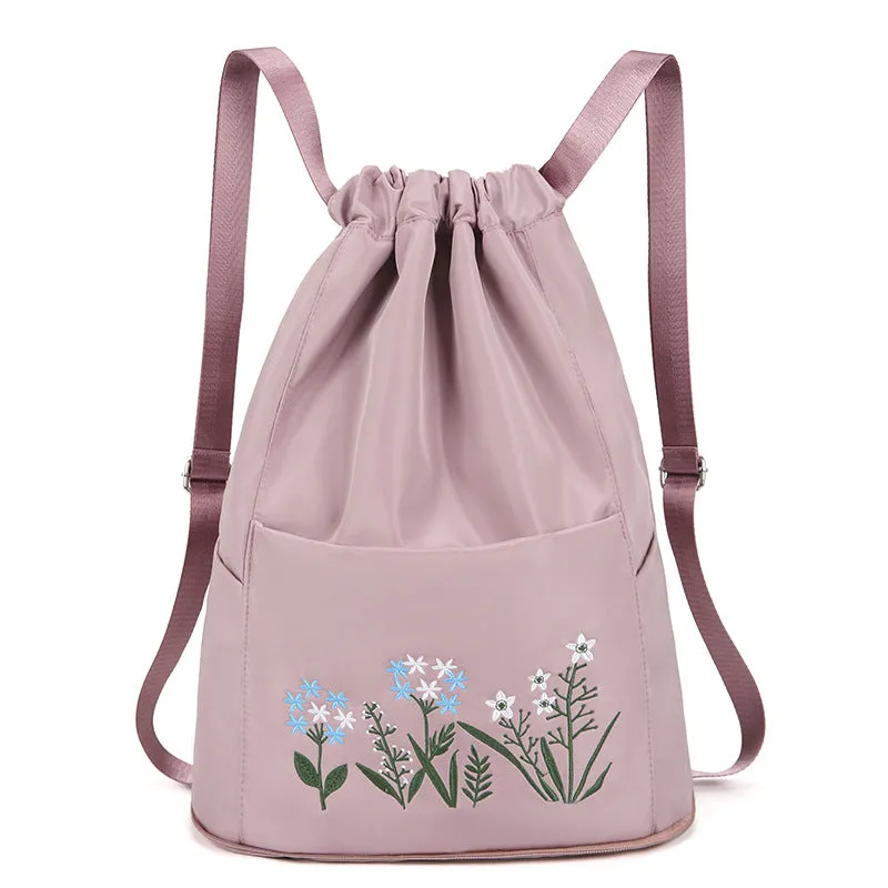 Women's Folding Short Distance Dry Wet Separation Travel Bags