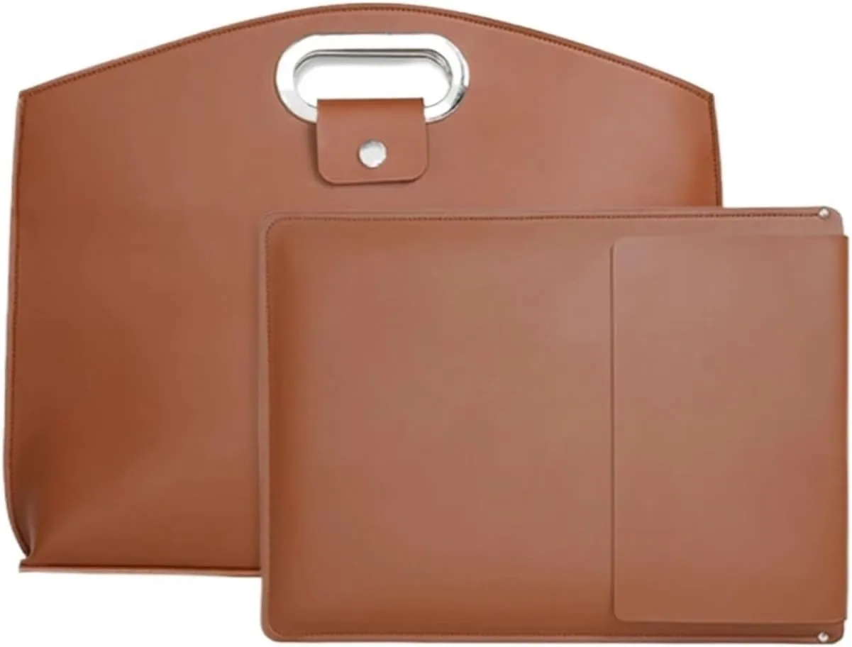 Women's Laptop Bag Leather Work Tote Bag Laptop Bag Waterproof Business Office Professional Large-capacity Work Commute Bag