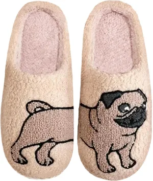 Women's Men's Cute Frog Slippers Fuzzy Memory Foam Kawaii Cartoon Animal Slippers Winter Warm Fluffy Shoes