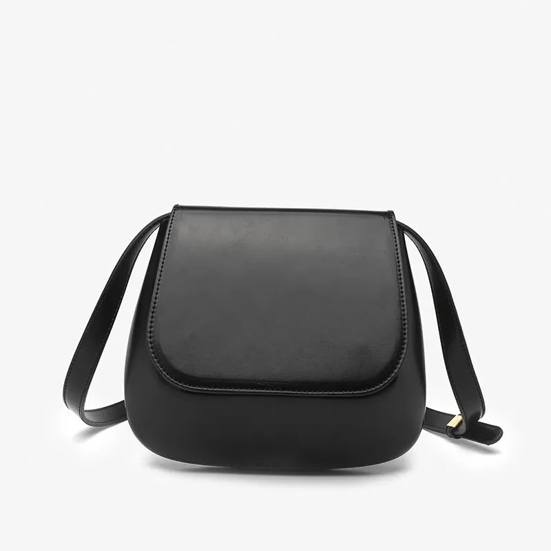 Women's Retro Brown Shell Design Saddle Large Crossbody Bags