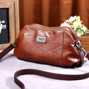 Women's Retro Fashion Soft Curved Moon Large Crossbody Bags