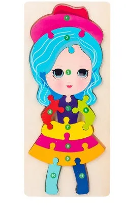 Wooden 3D Puzzle Toys for Kids | Brain Boosting Play | Aliyya Store