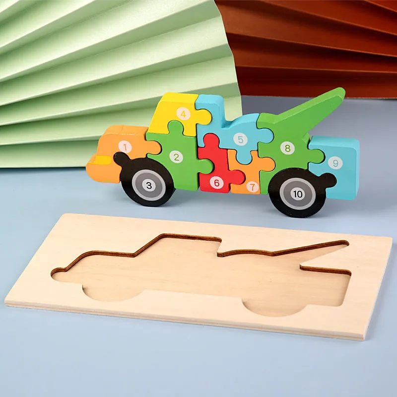 Wooden 3D Puzzle Toys for Kids | Brain Boosting Play | Aliyya Store