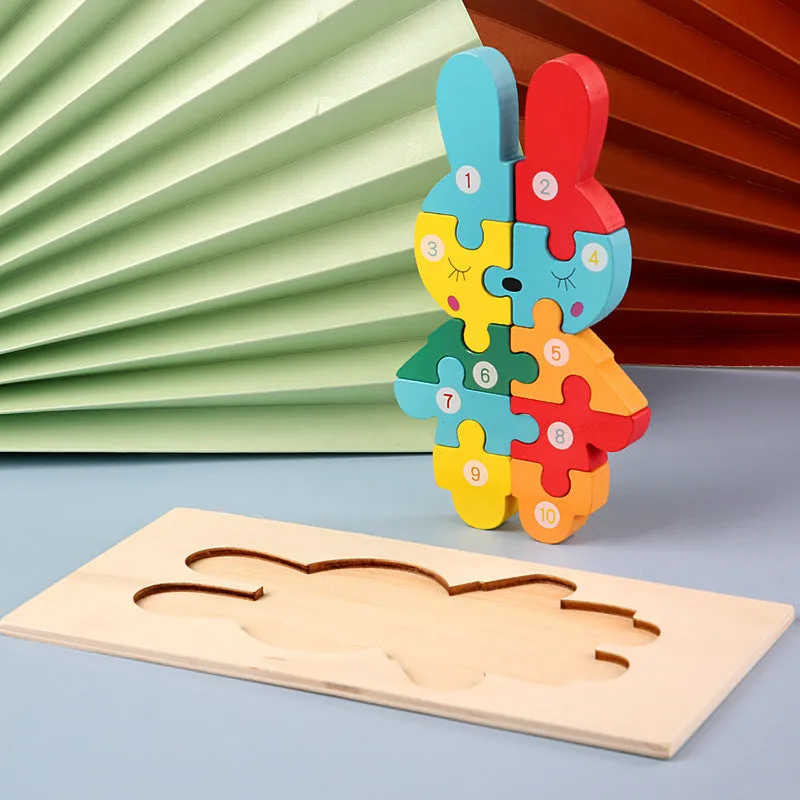 Wooden 3D Puzzle Toys for Kids | Brain Boosting Play | Aliyya Store