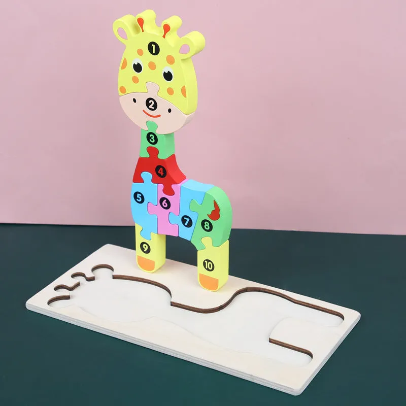 Wooden 3D Puzzle Toys for Kids | Brain Boosting Play | Aliyya Store