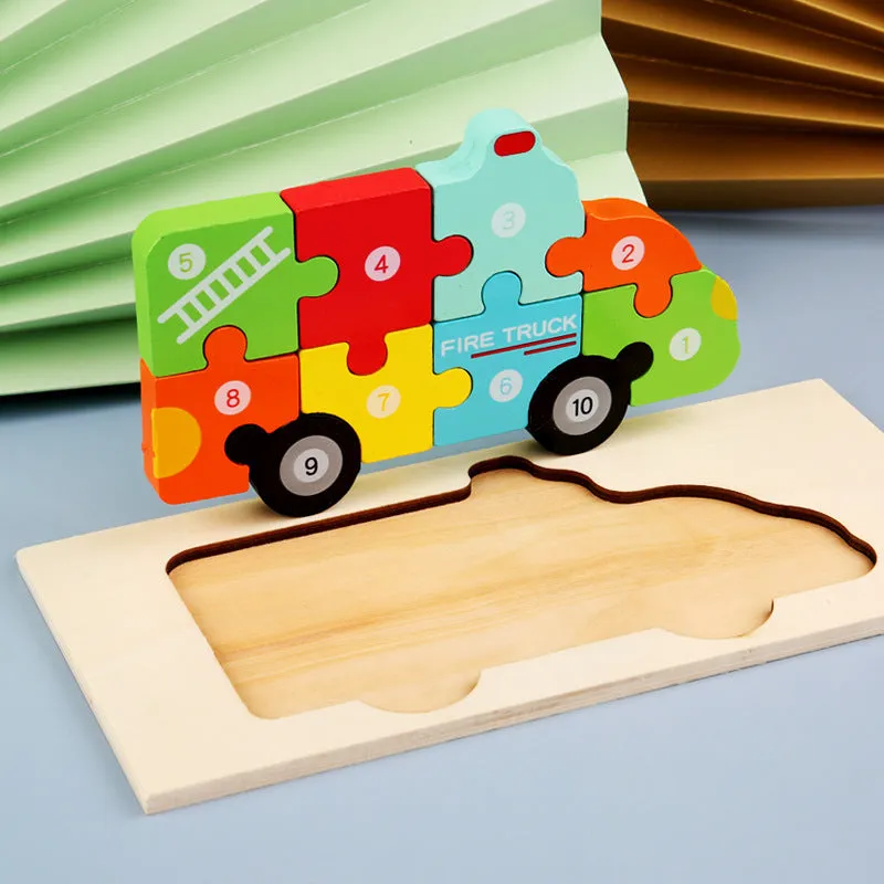 Wooden 3D Puzzle Toys for Kids | Brain Boosting Play | Aliyya Store