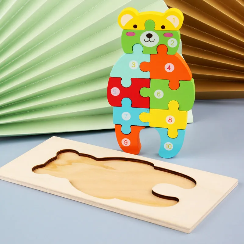Wooden 3D Puzzle Toys for Kids | Brain Boosting Play | Aliyya Store