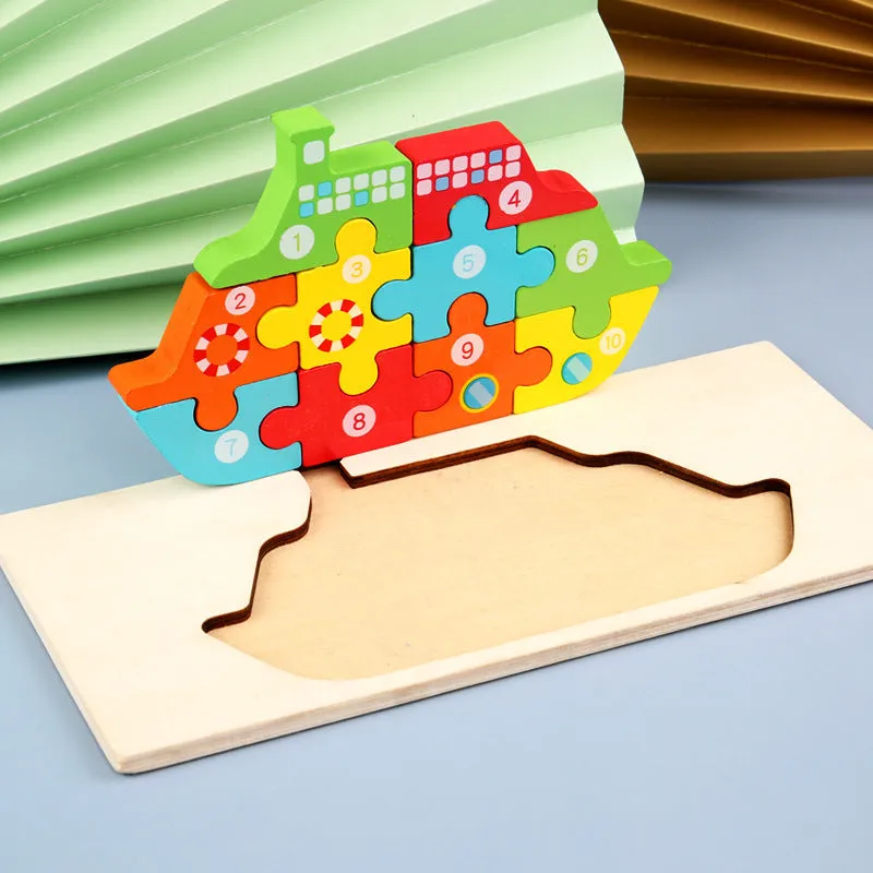 Wooden 3D Puzzle Toys for Kids | Brain Boosting Play | Aliyya Store