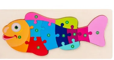Wooden 3D Puzzle Toys for Kids | Brain Boosting Play | Aliyya Store