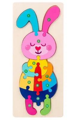 Wooden 3D Puzzle Toys for Kids | Brain Boosting Play | Aliyya Store
