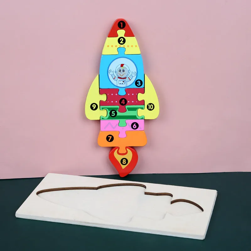 Wooden 3D Puzzle Toys for Kids | Brain Boosting Play | Aliyya Store