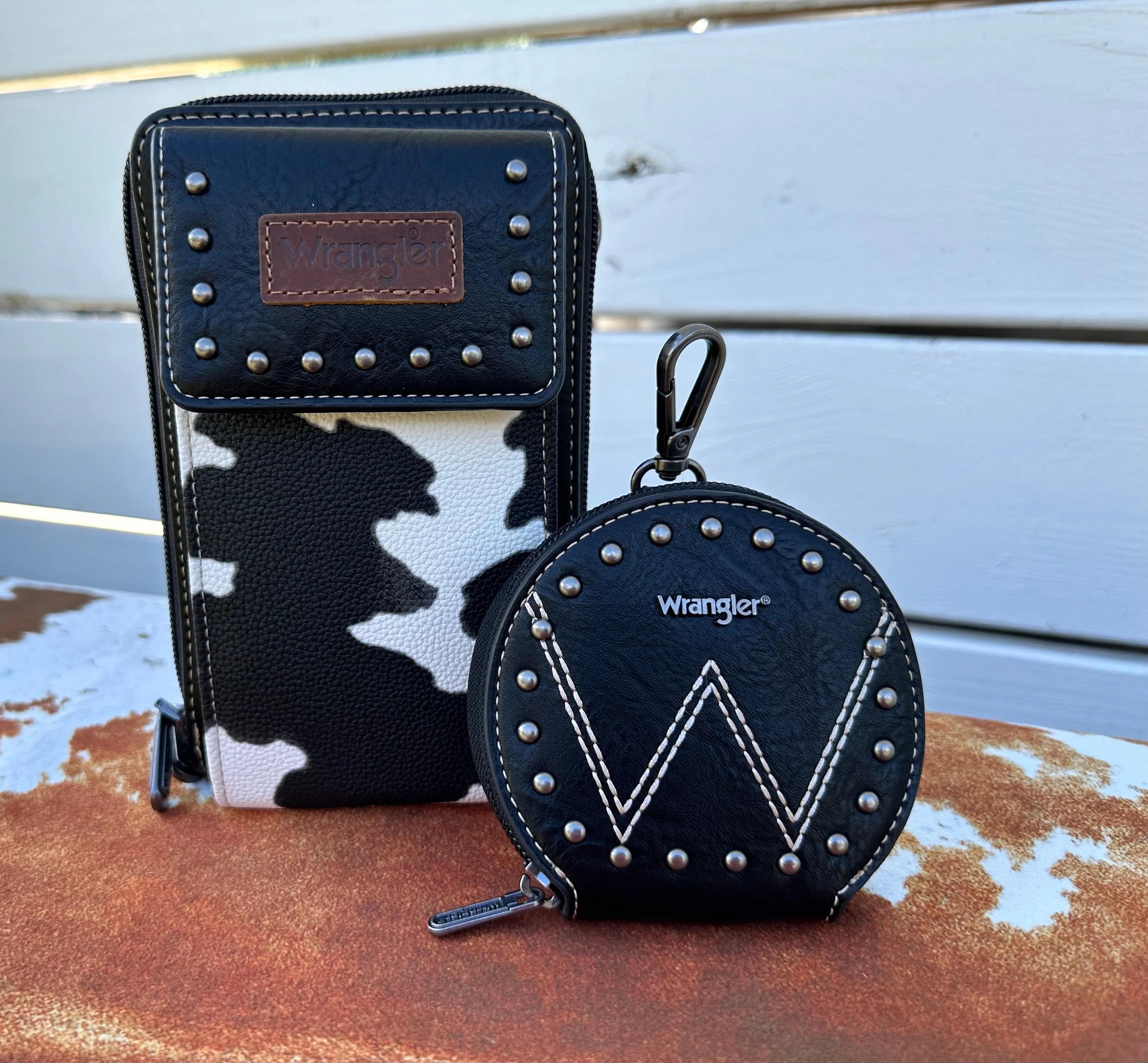 Wrangler Cow Print-Black